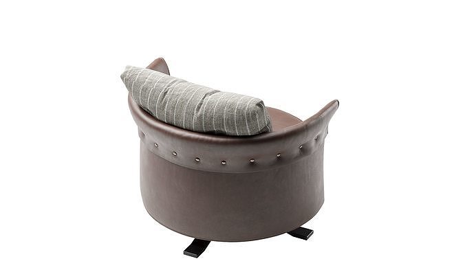 Charme Longhi Armchair 3D model 6