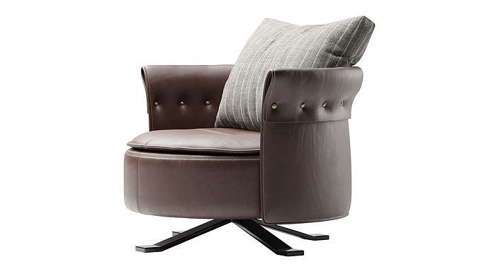 Charme Longhi Armchair 3D model 2