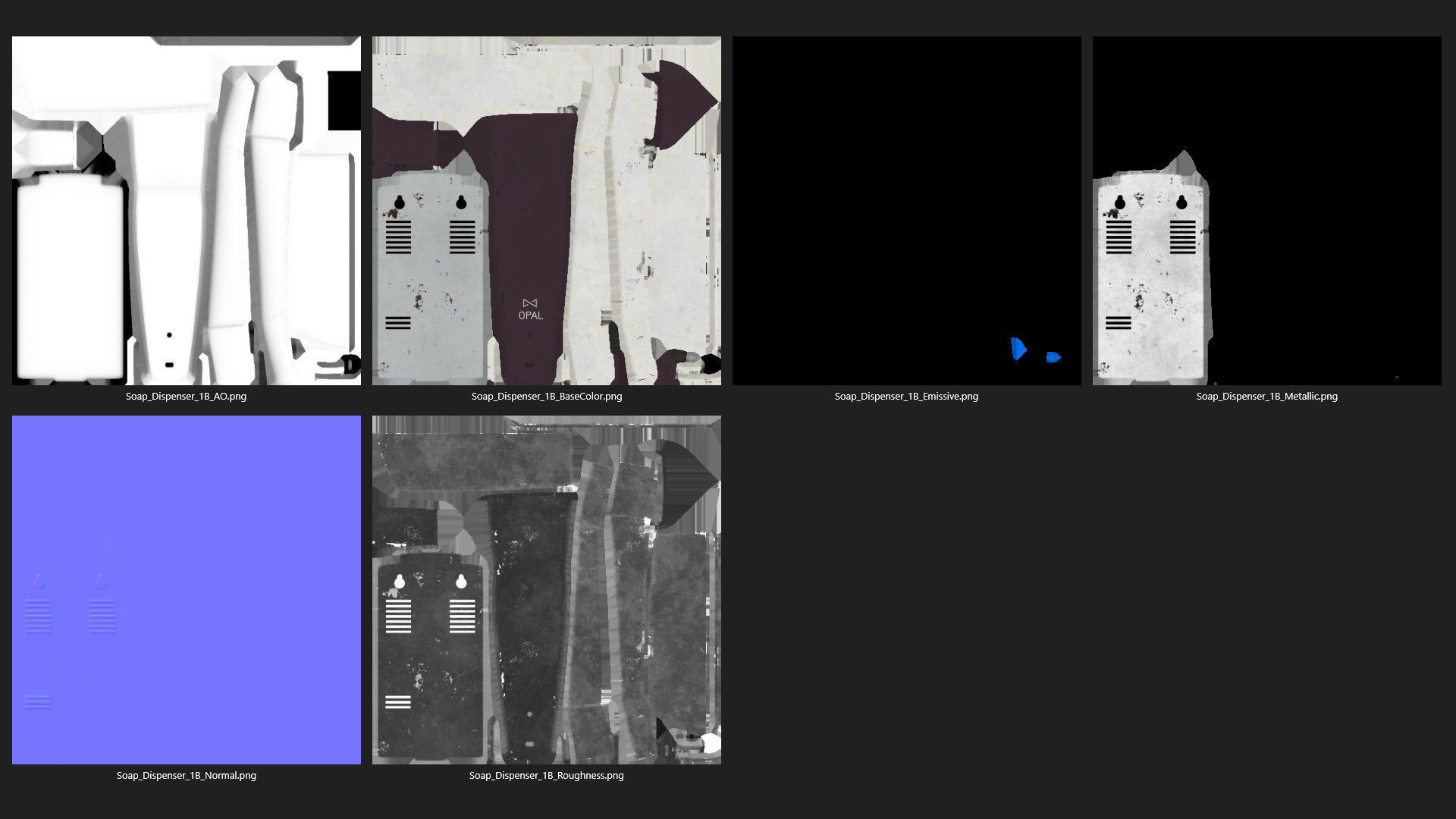 Soap Dispenser 1B Low-poly 3D model_8