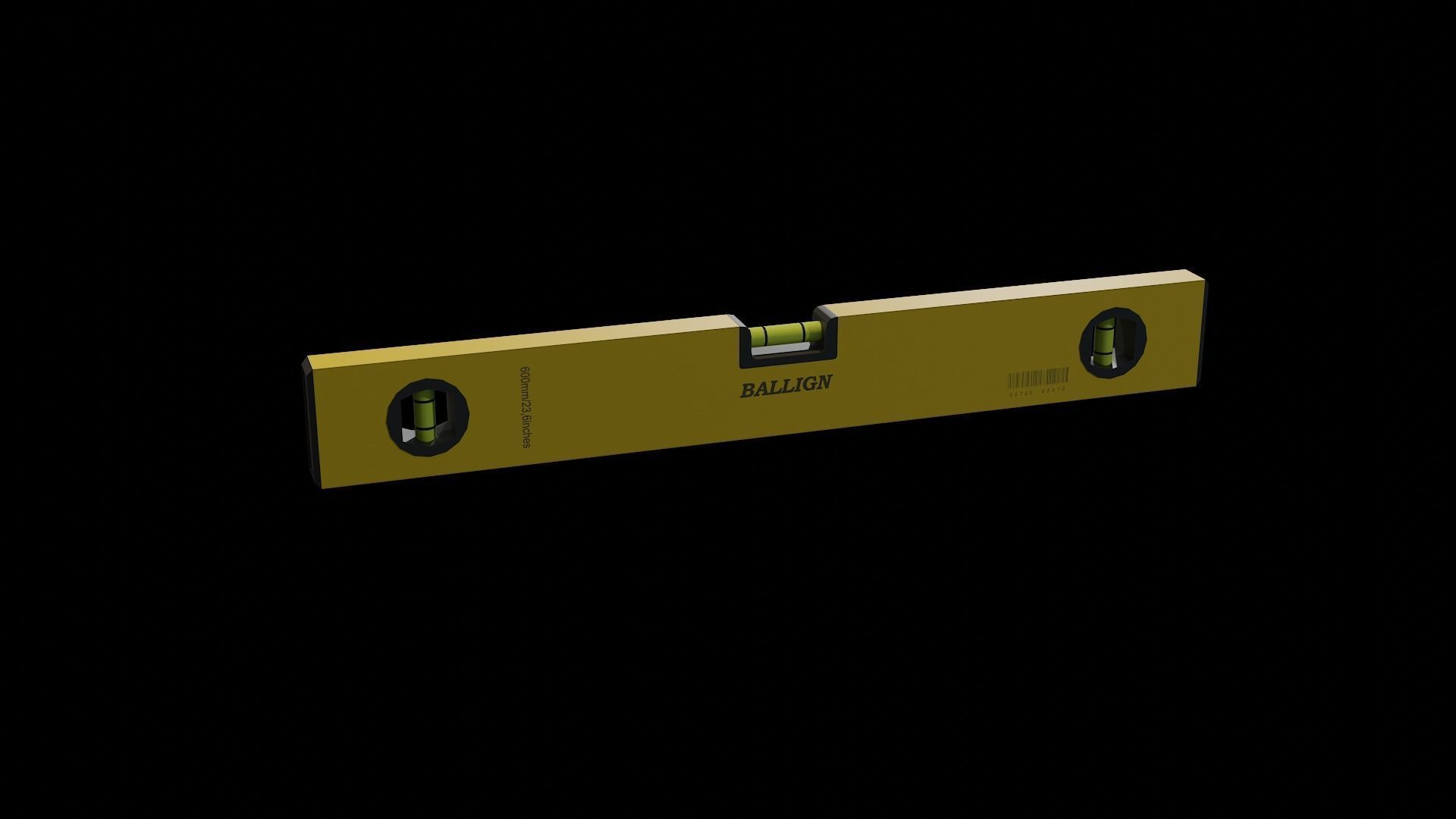 Spirit Level Low-poly 3D model_4