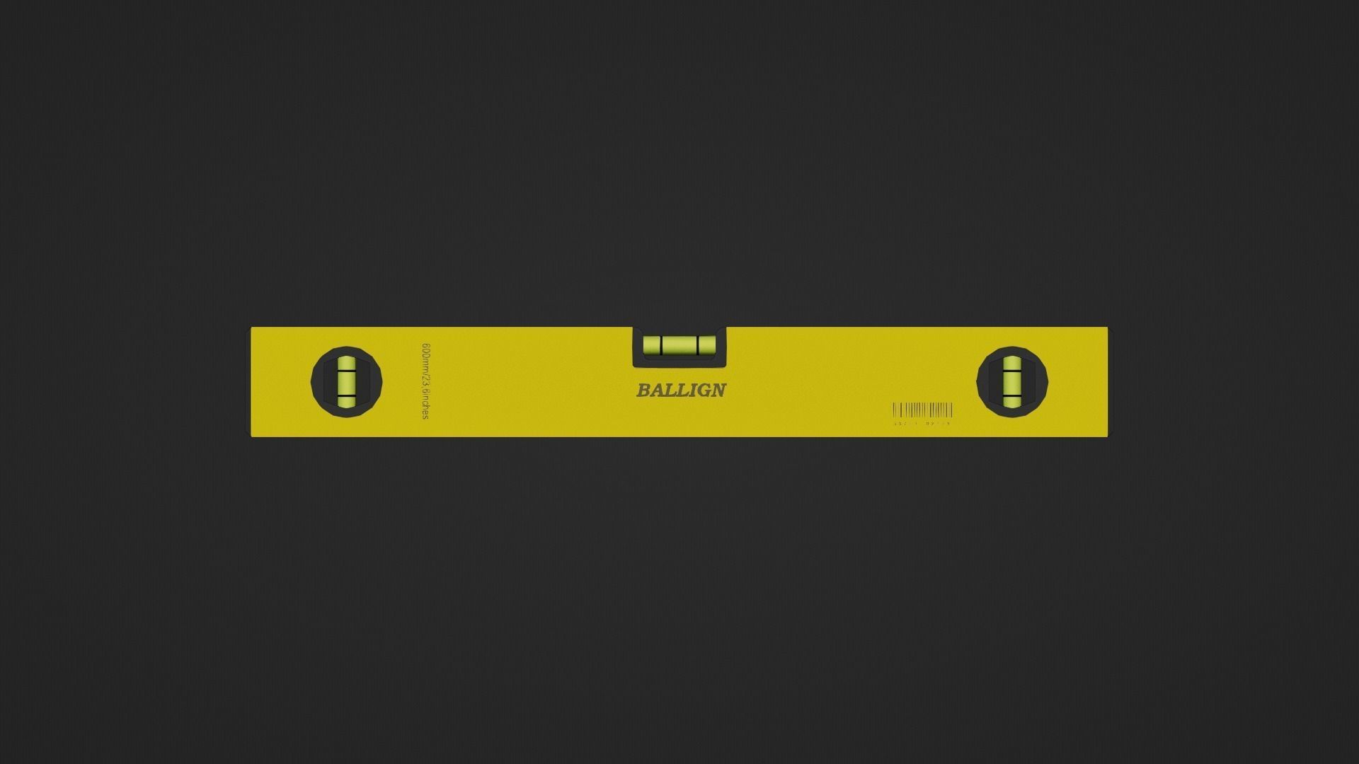 Spirit Level Low-poly 3D model_13