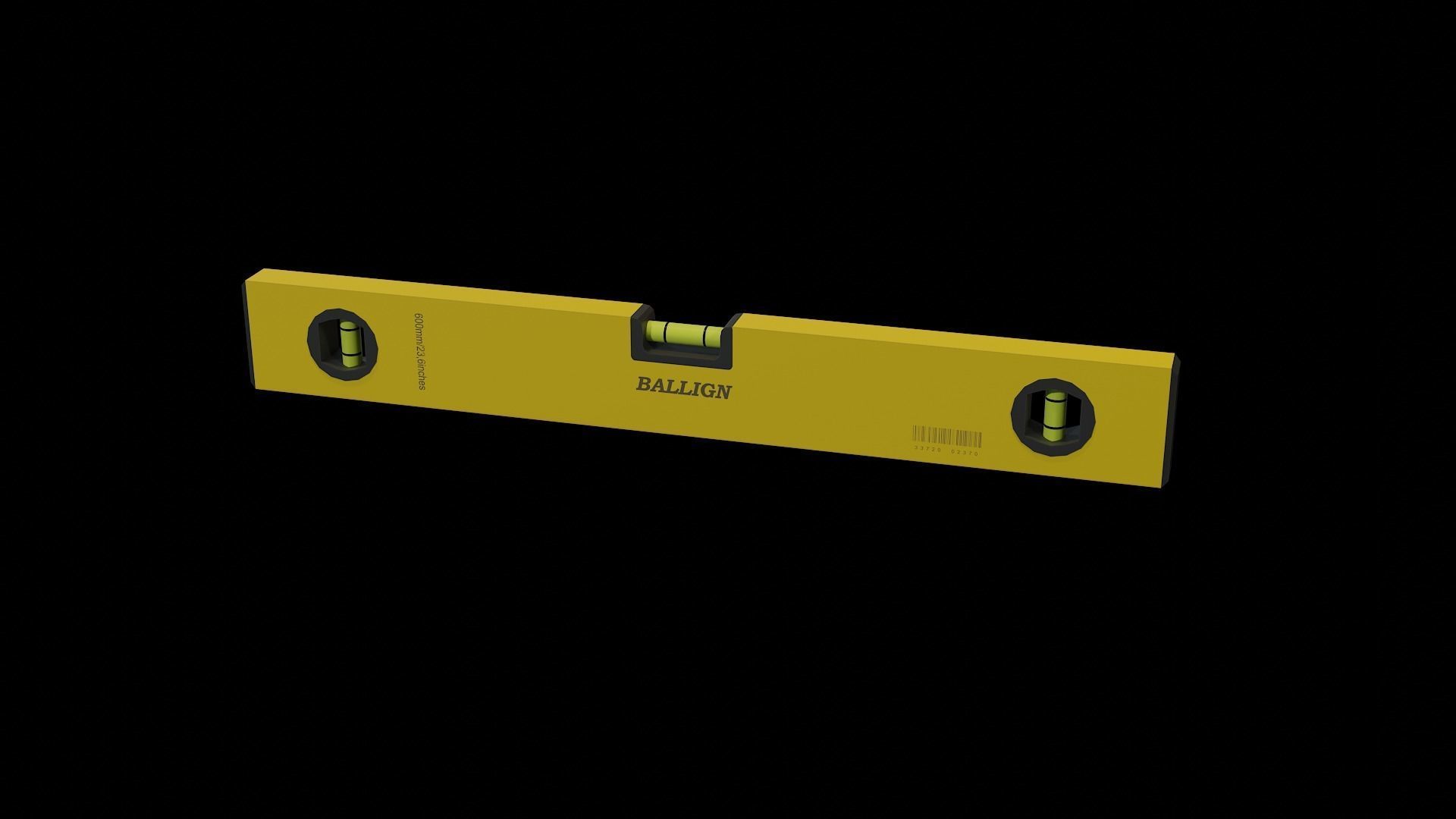 Spirit Level Low-poly 3D model_1