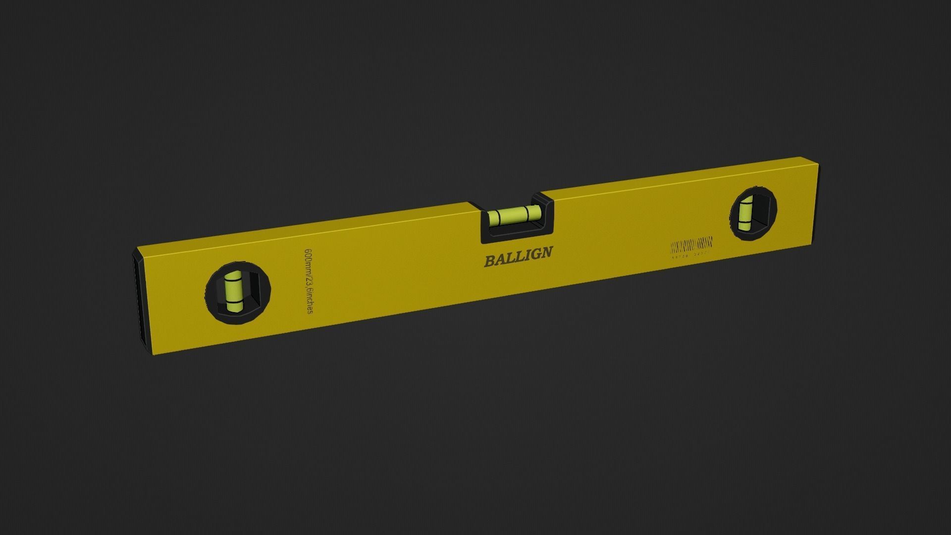 Spirit Level Low-poly 3D model_15