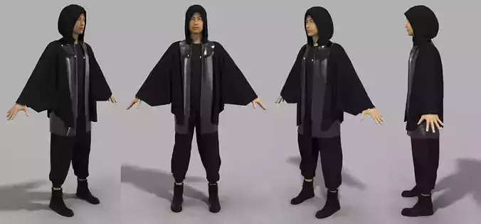 Techwear- A pose Outfitt Male Sport