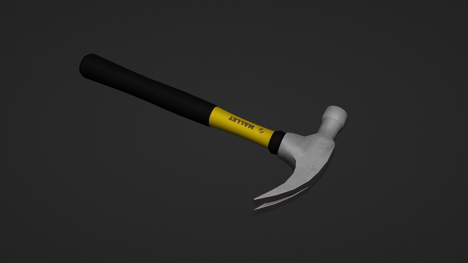 Hammer Low-poly 3D model_9