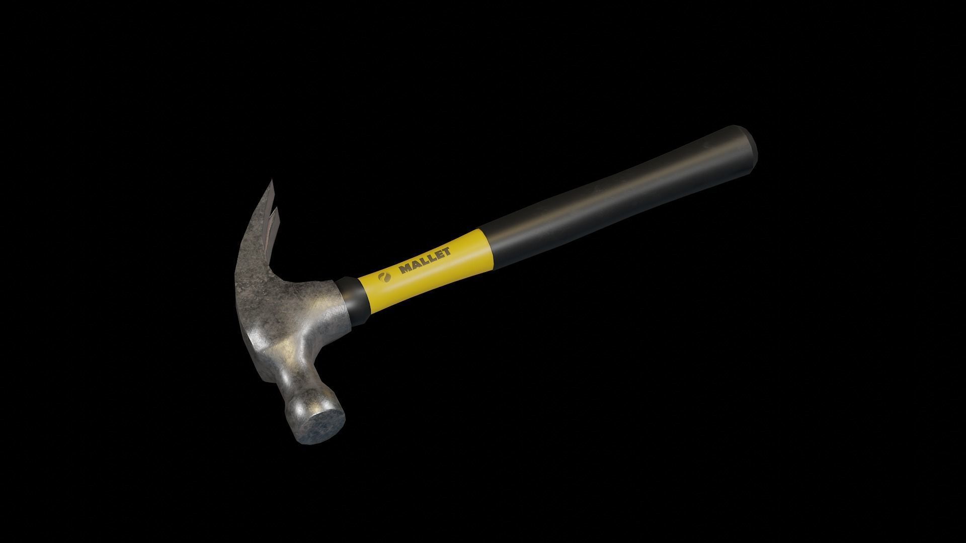 Hammer Low-poly 3D model_2