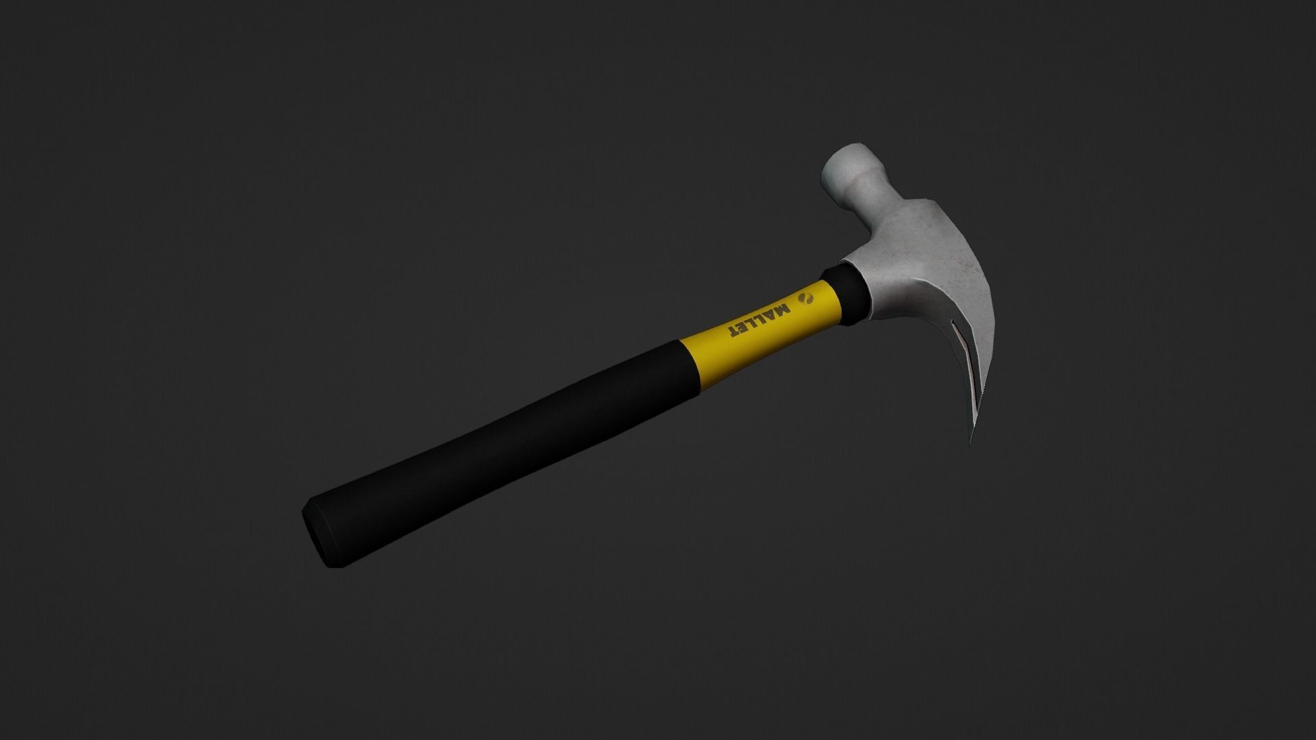 Hammer Low-poly 3D model_11