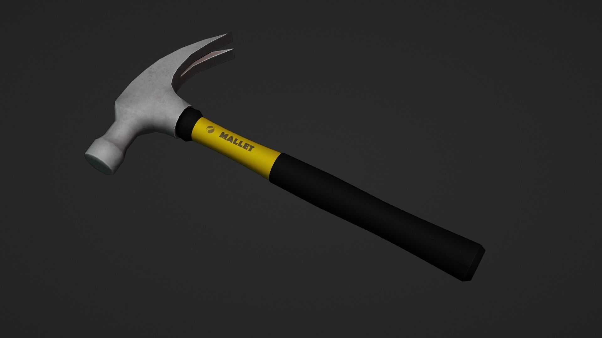 Hammer Low-poly 3D model_15