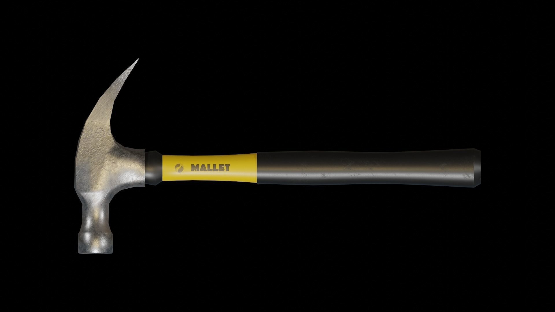 Hammer Low-poly 3D model_6