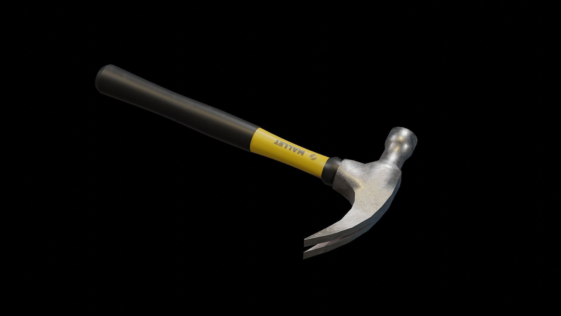 Hammer Low-poly 3D model_3