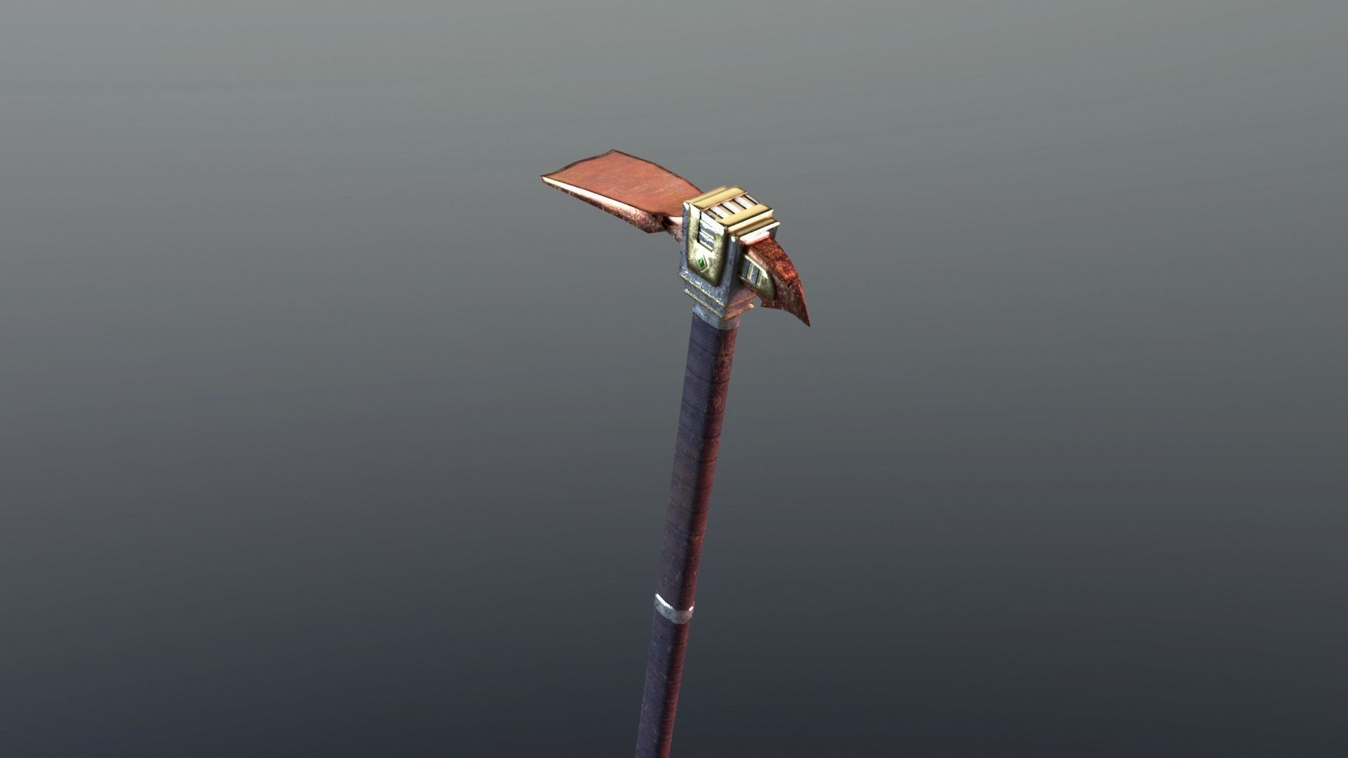 Hoe - Orichalcum Low-poly 3D model_2