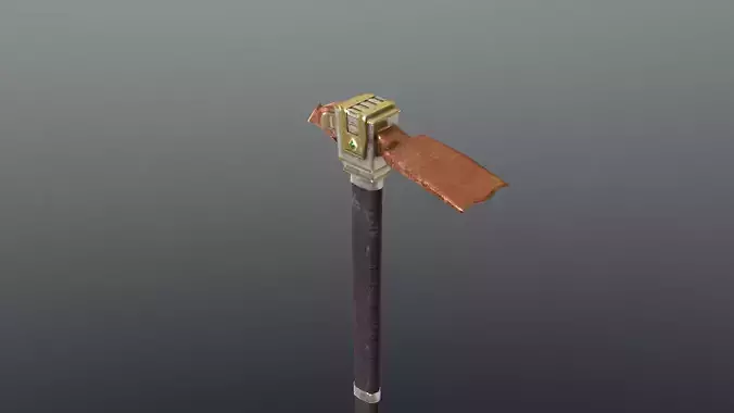 Hoe - Orichalcum Low-poly 3D model