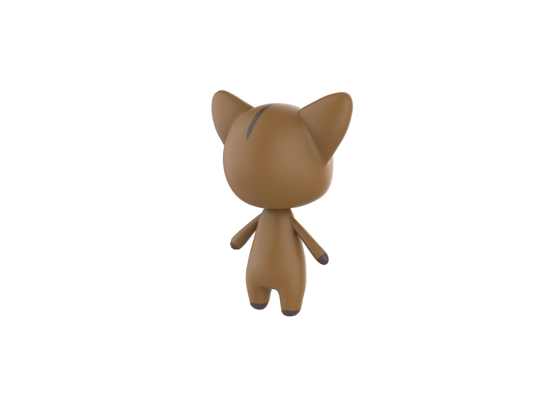 Fox low poly animated v001 Low-poly 3D model_9