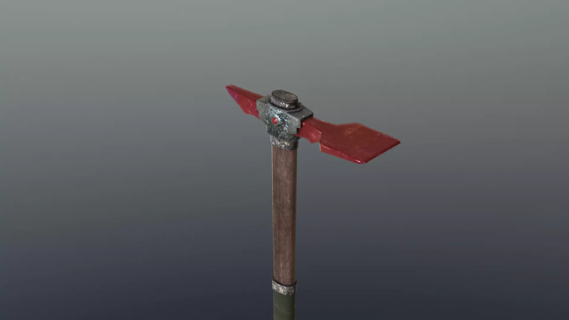 Hoe - Ruby Low-poly 3D model_0