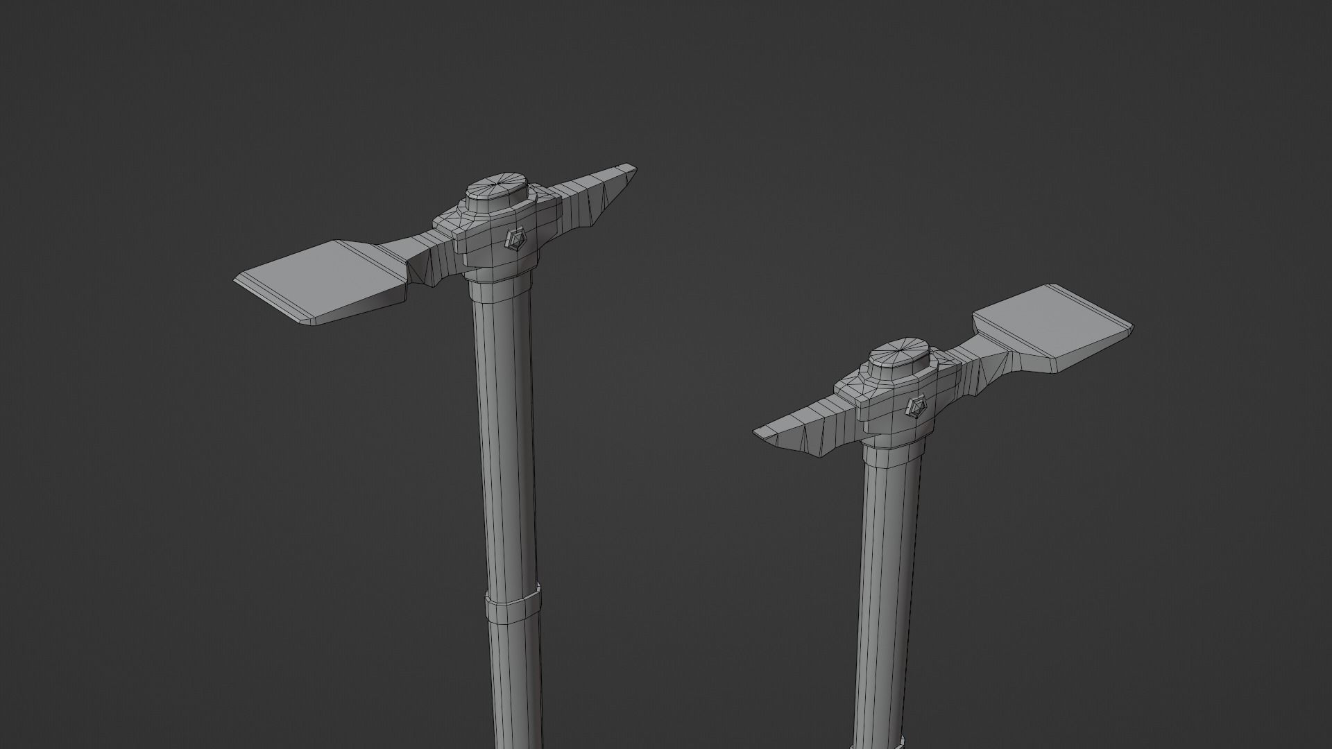 Hoe - Ruby Low-poly 3D model_7