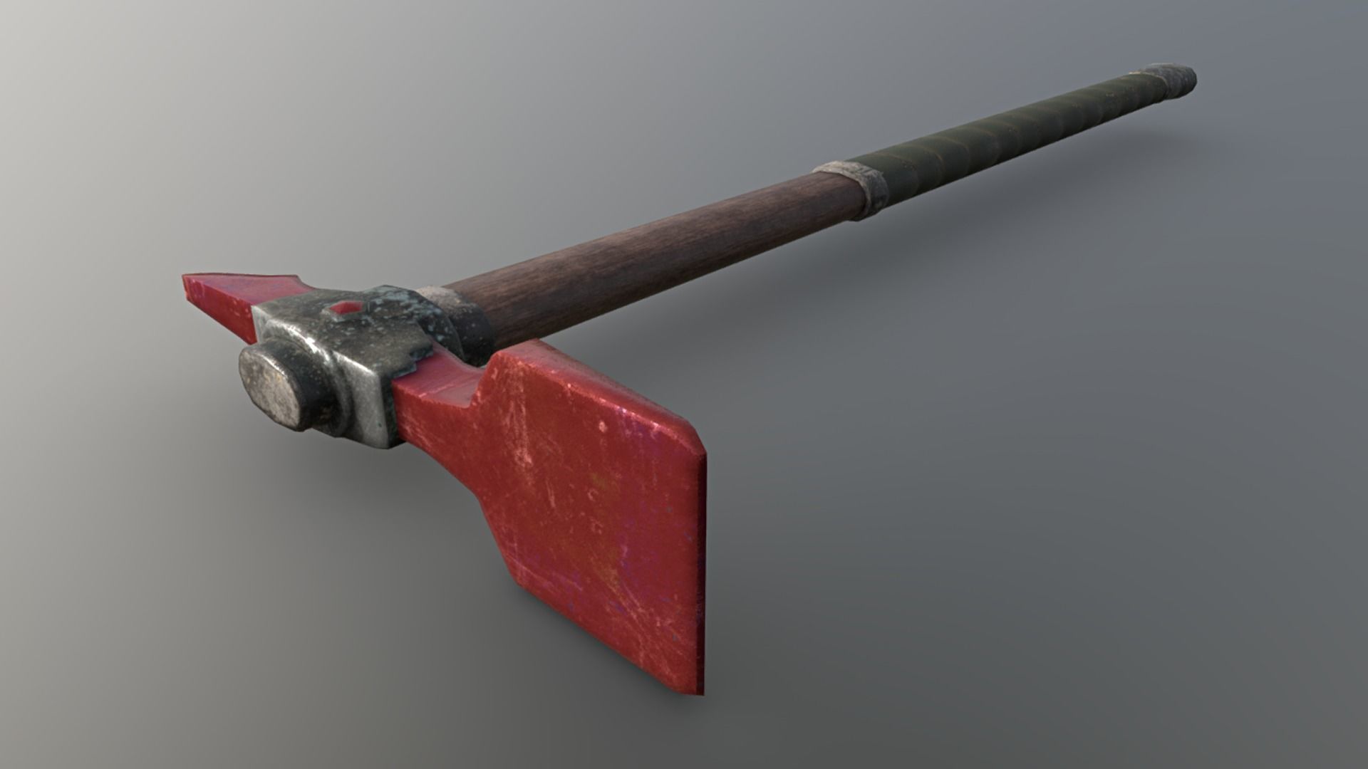 Hoe - Ruby Low-poly 3D model_3