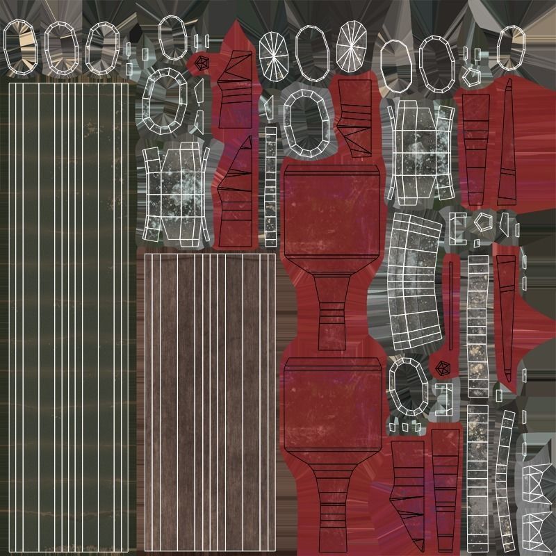 Hoe - Ruby Low-poly 3D model_6