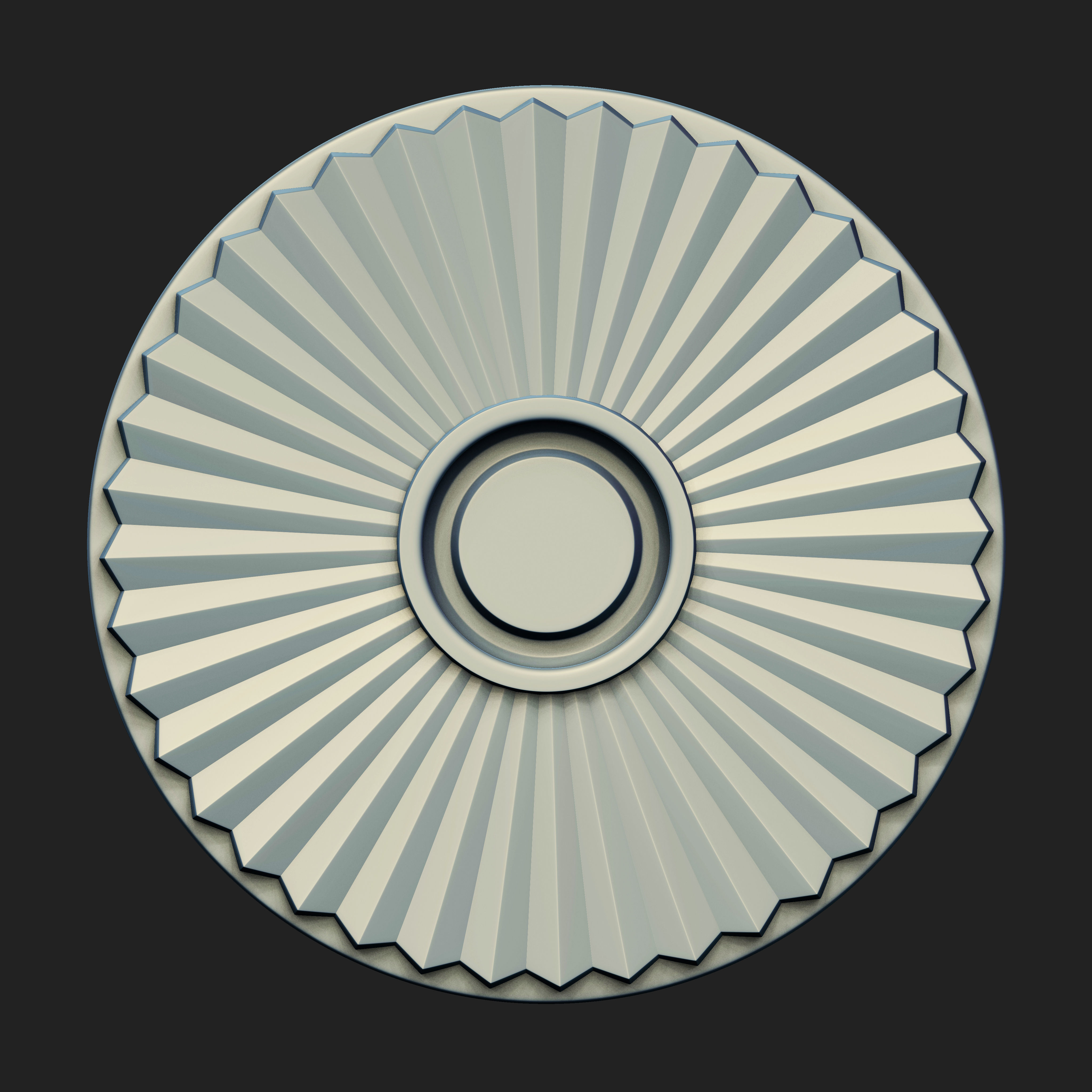 20 Rosette Ceiling Base Mesh Vol 2 Low-poly 3D model_22