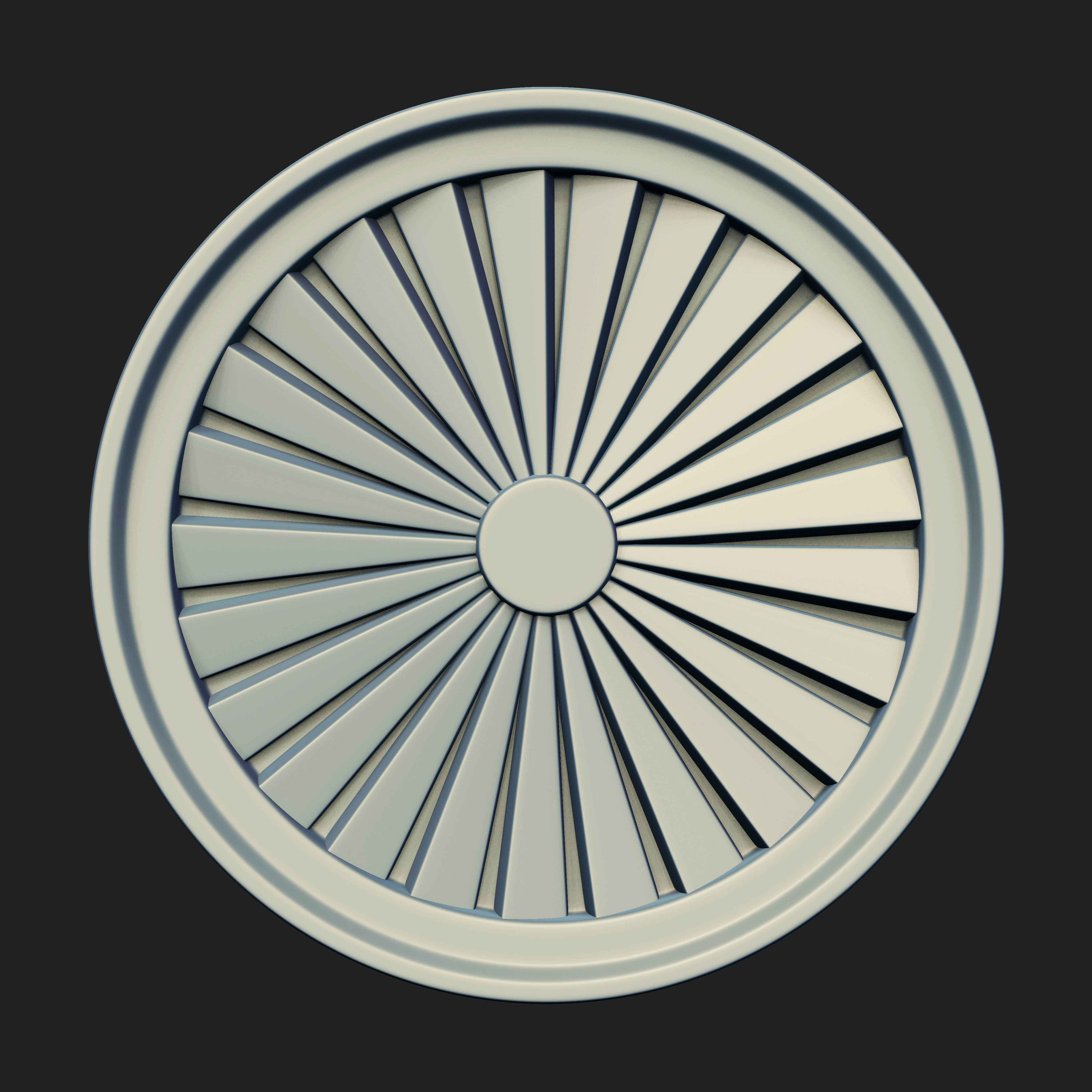 20 Rosette Ceiling Base Mesh Vol 2 Low-poly 3D model_6