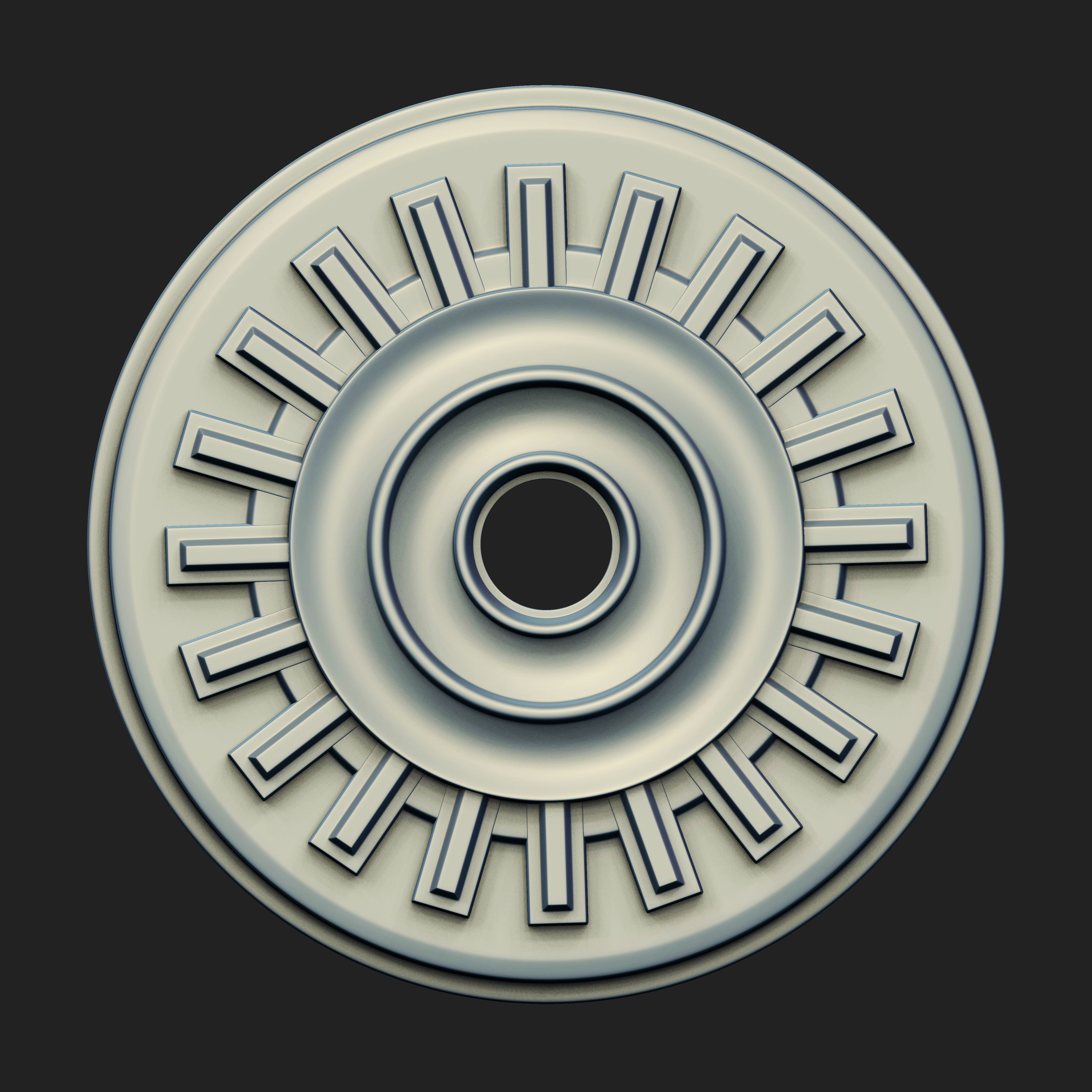 20 Rosette Ceiling Base Mesh Vol 2 Low-poly 3D model_24