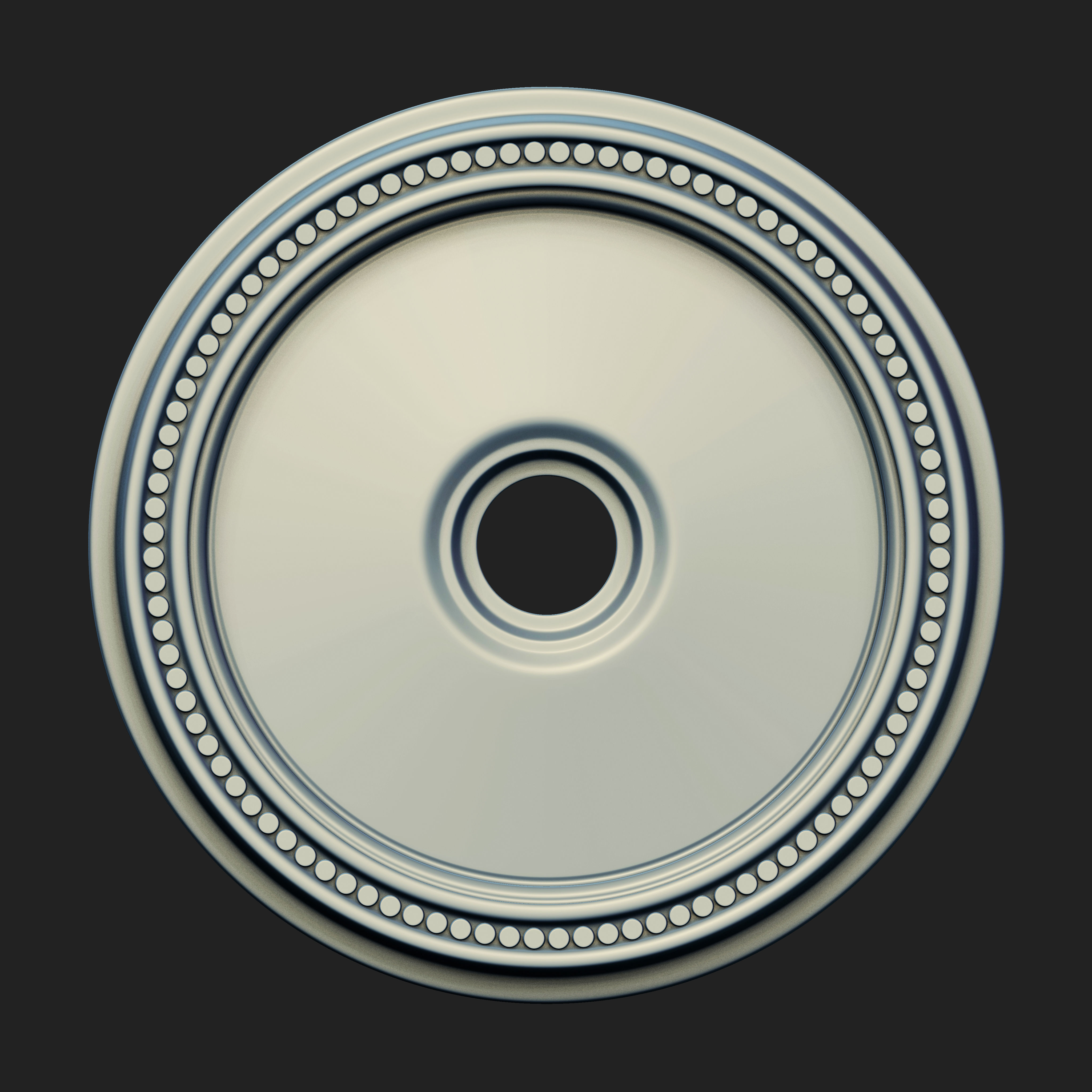 20 Rosette Ceiling Base Mesh Vol 2 Low-poly 3D model_7