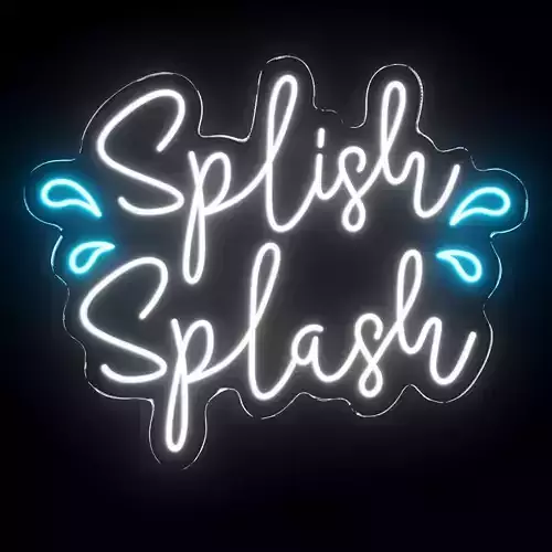 Splish Splash Neon Sign