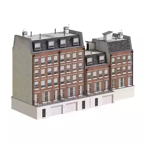 England building at old church st 52  modular London Low-poly 3D model
