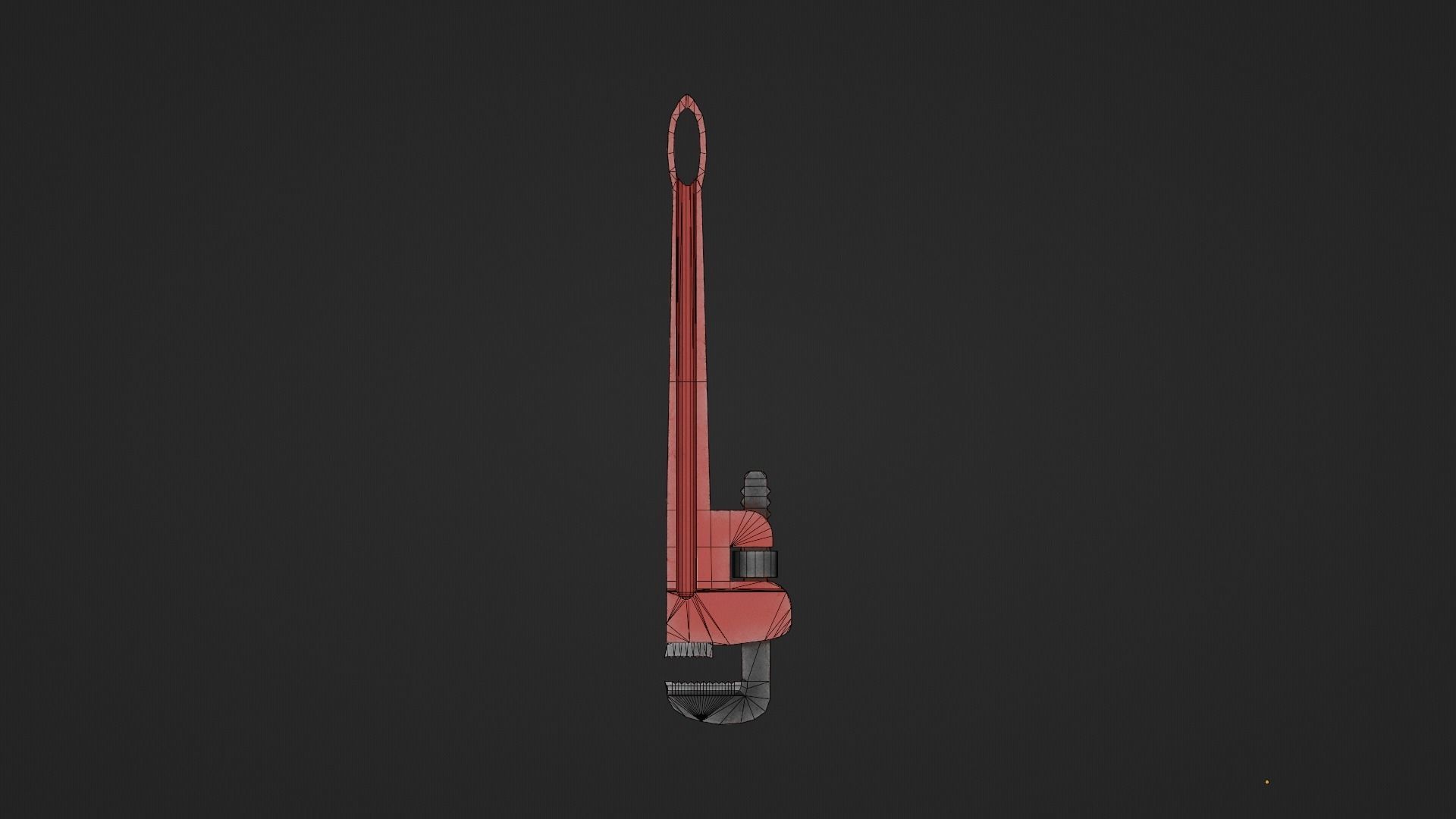 Pipe Wrench Low-poly 3D model_20