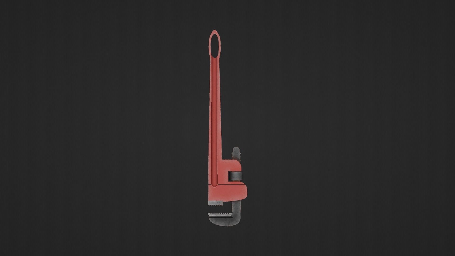Pipe Wrench Low-poly 3D model_19