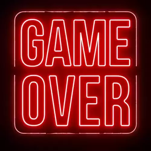 Game Over Neon Sign