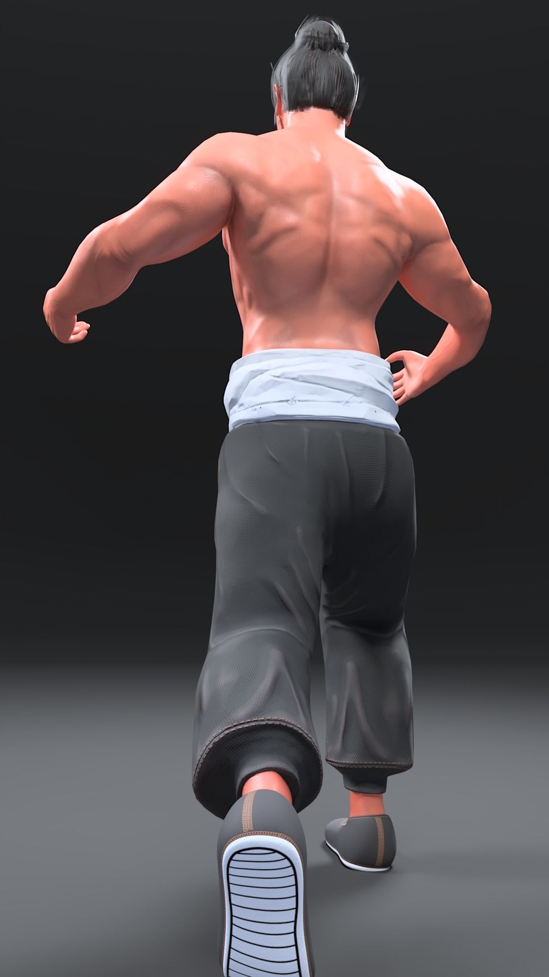 Aoi Todo anime character Gameready Low-poly 3D model_2