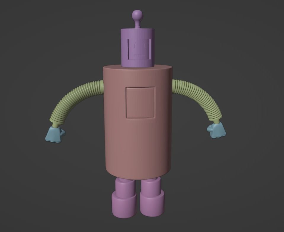 AquaTeen Rudy the Robot 3D print model_1