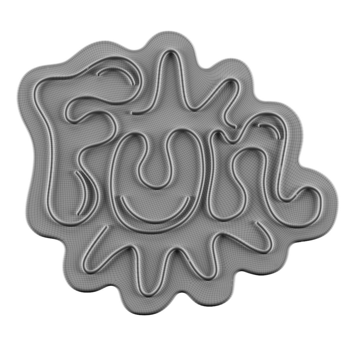 Fun Neon Sign 3D model_2