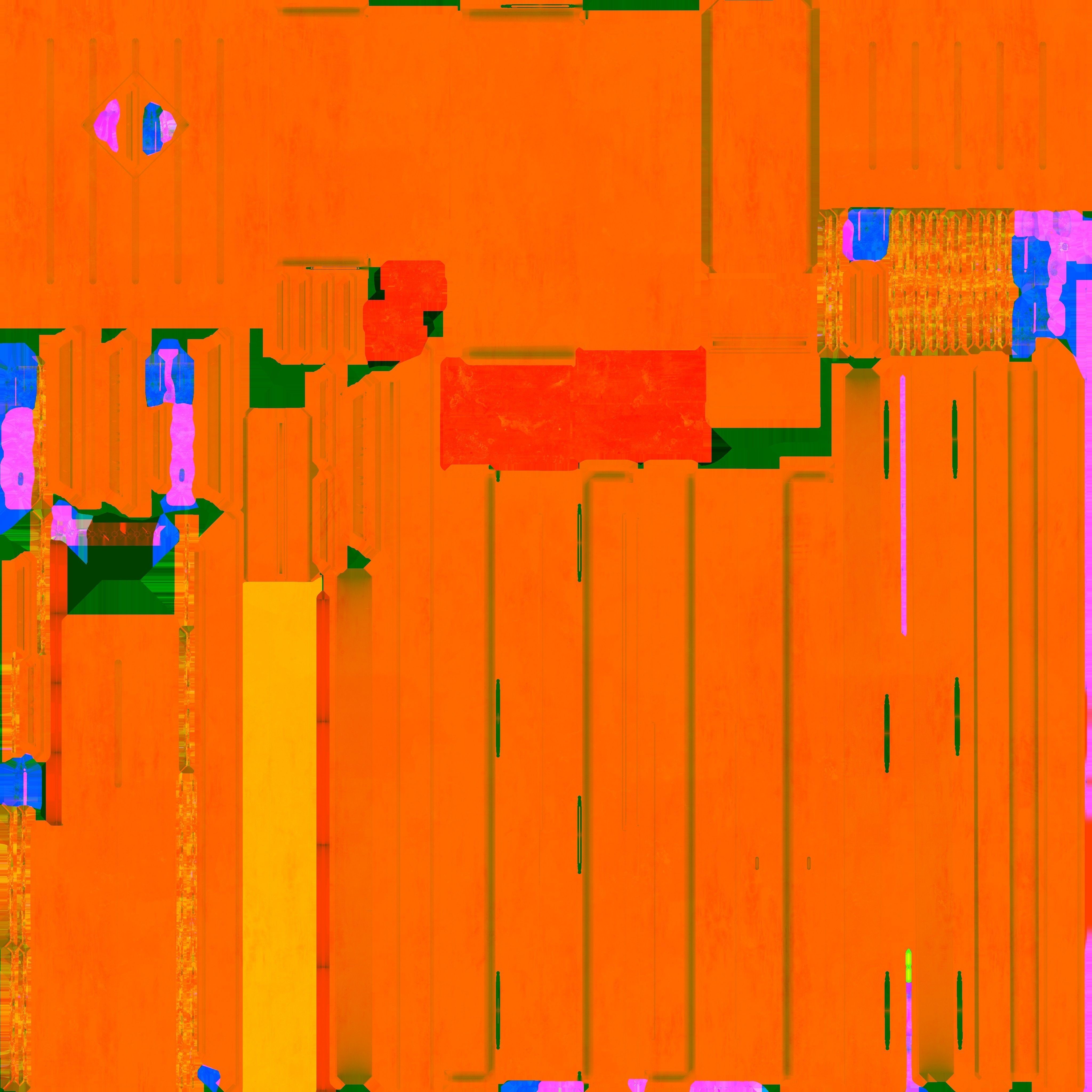 Wood Door 4 3D model_5