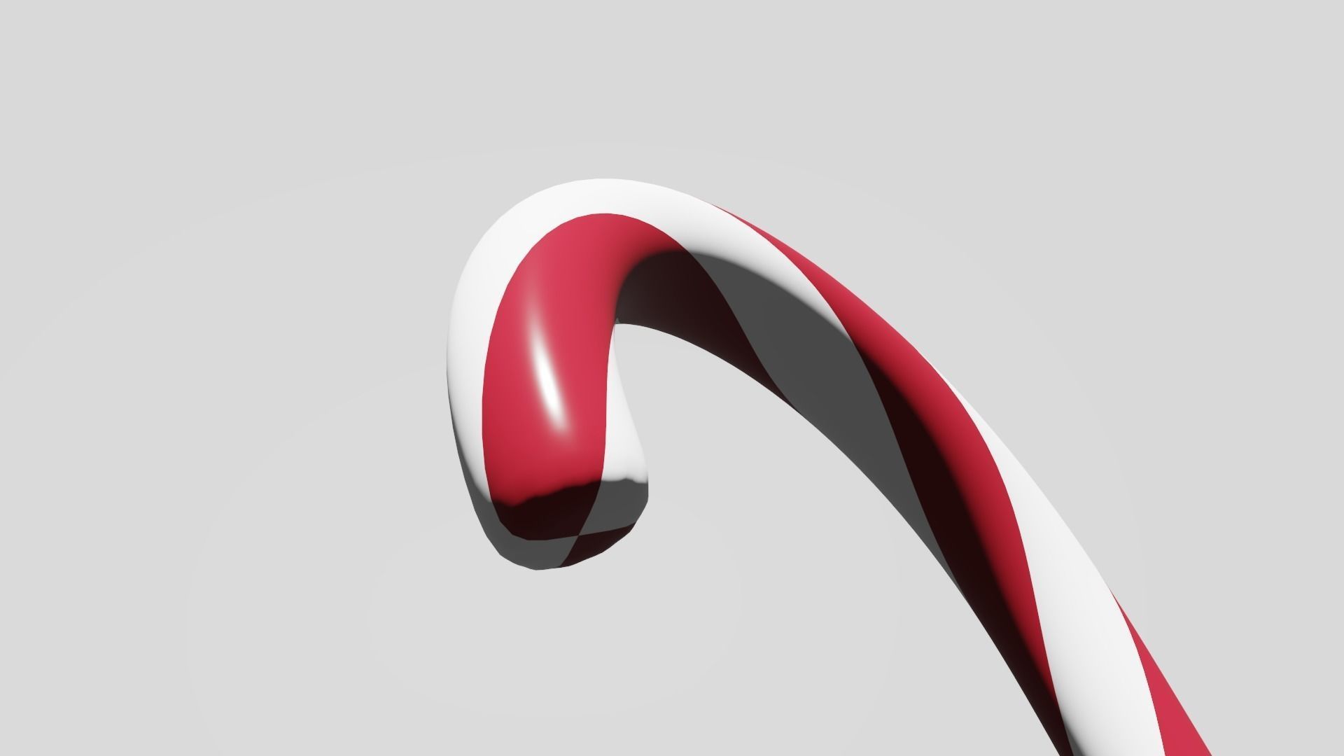 Christmas Candy Cane Low-poly 3D model Low-poly 3D model_5