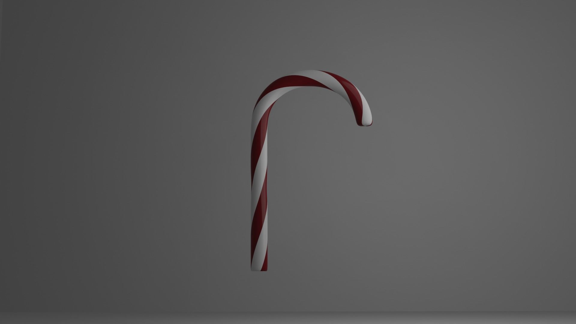 Christmas Candy Cane Low-poly 3D model Low-poly 3D model_10