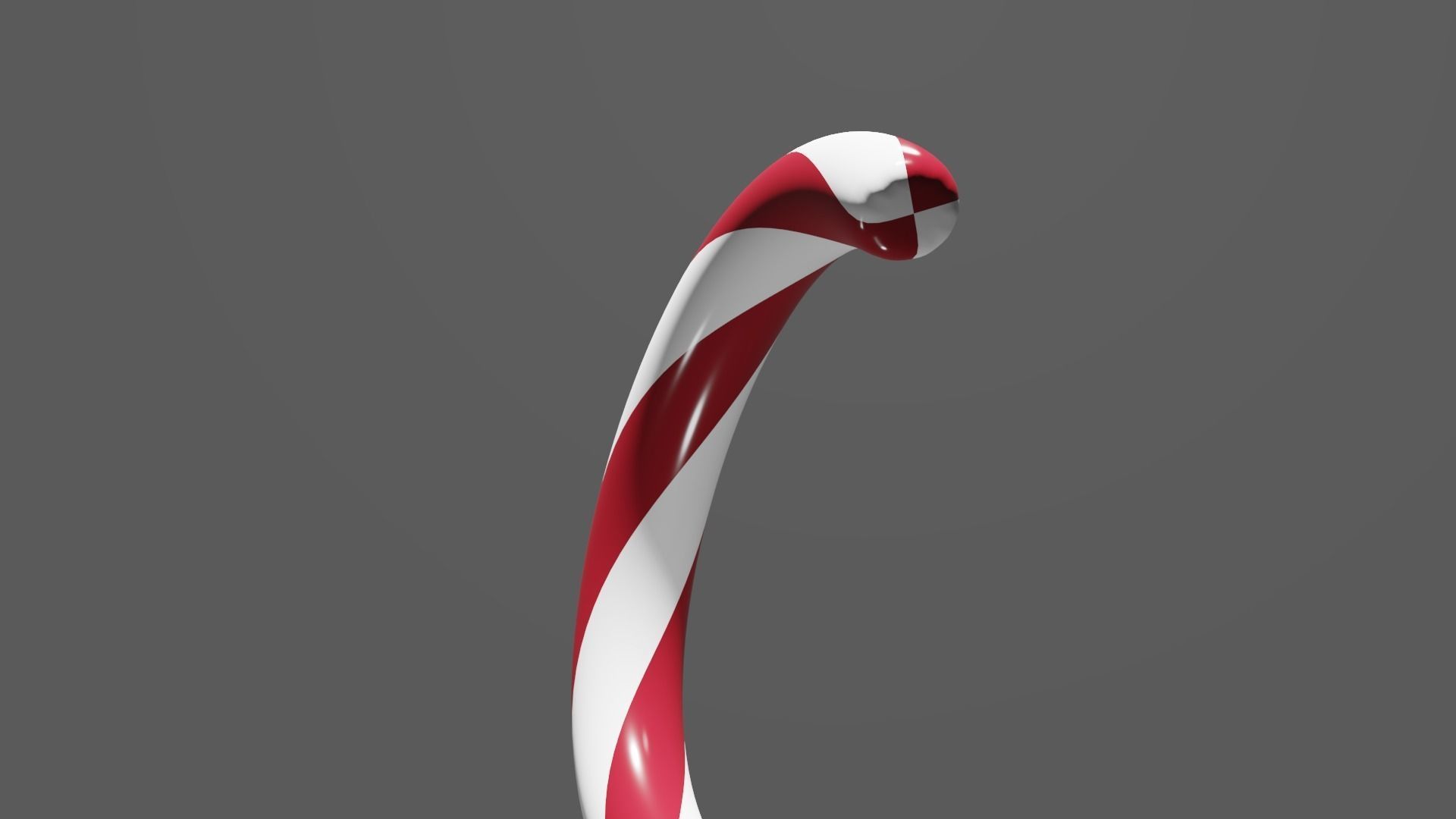 Christmas Candy Cane Low-poly 3D model Low-poly 3D model_7