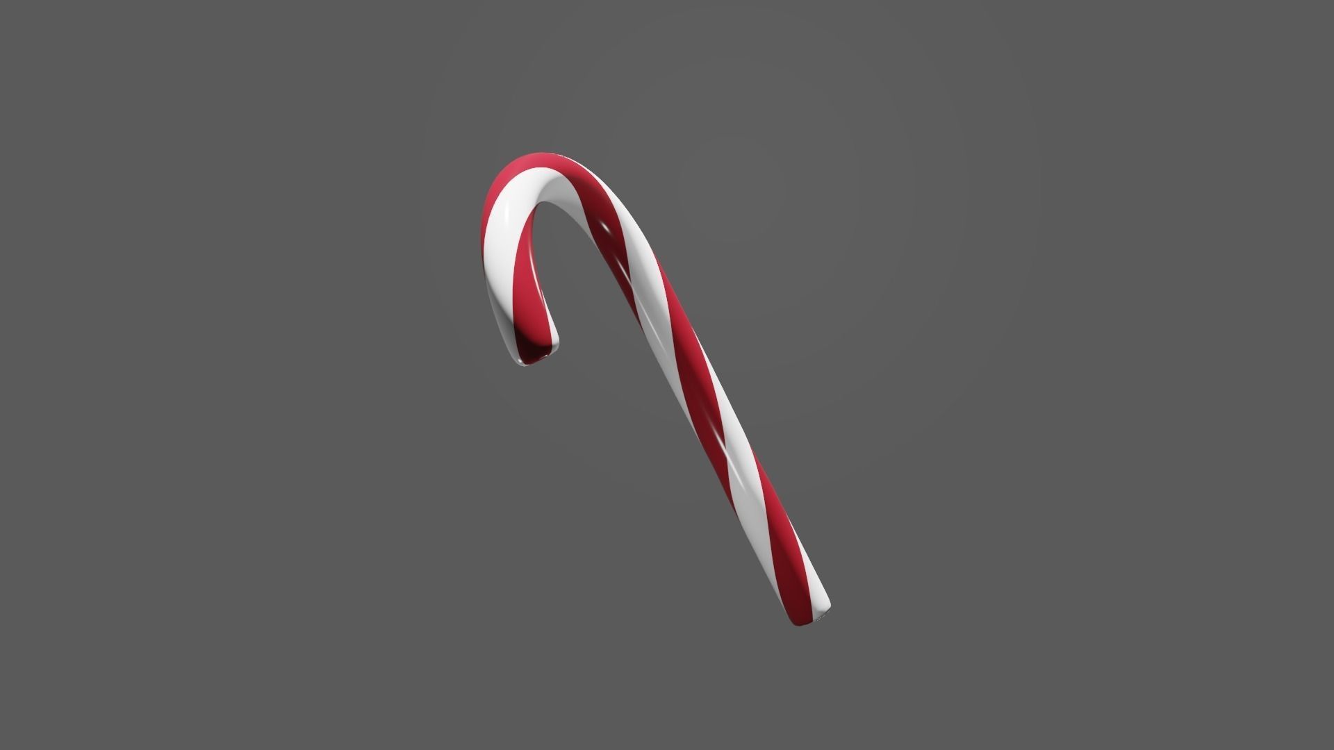 Christmas Candy Cane Low-poly 3D model Low-poly 3D model_8