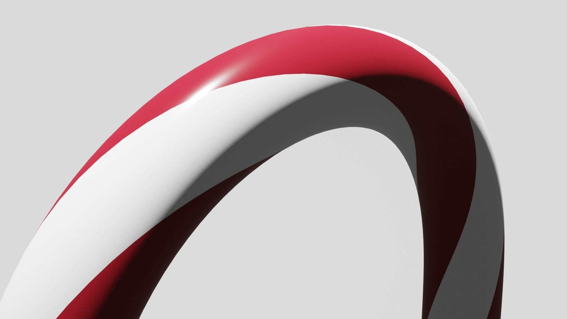 Christmas Candy Cane Low-poly 3D model Low-poly 3D model_6