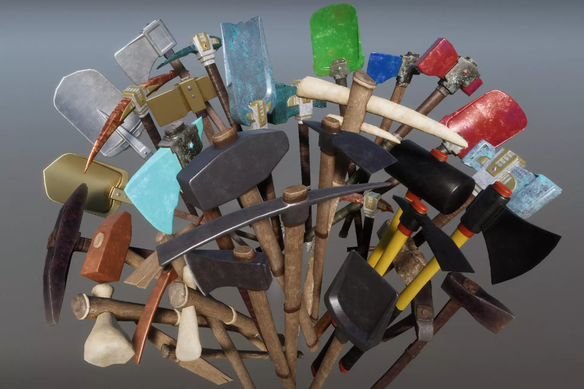 Survival Tools - Full Pack 3D Model Collection_0