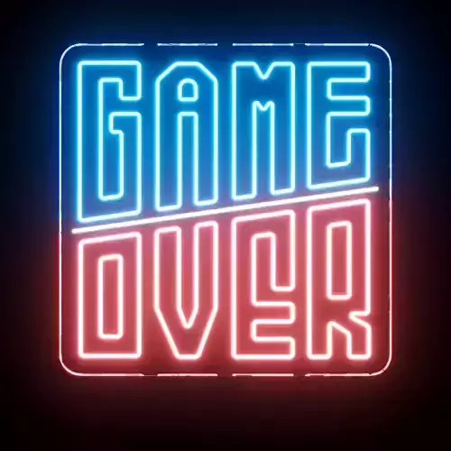 Game Over Neon Sign