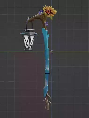 3D model of a fortnite pickaxe