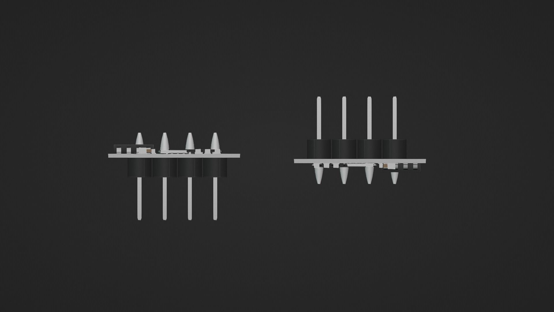 Wifi Module Board ESP8266 Low-poly 3D model_13