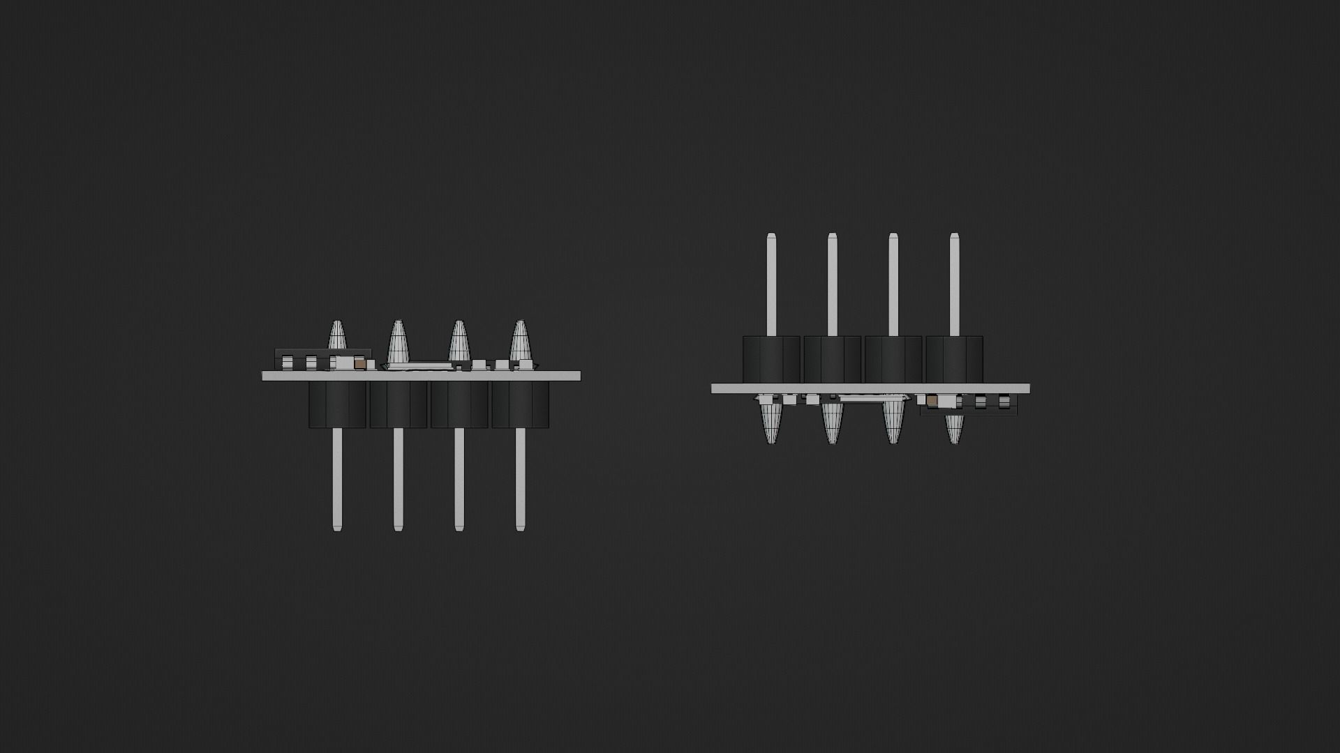 Wifi Module Board ESP8266 Low-poly 3D model_14