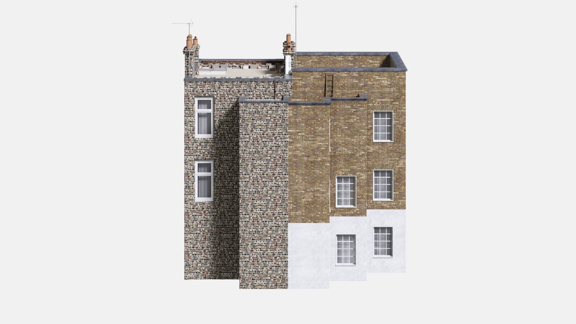 England building at old church str 44-46 London 3D model_6
