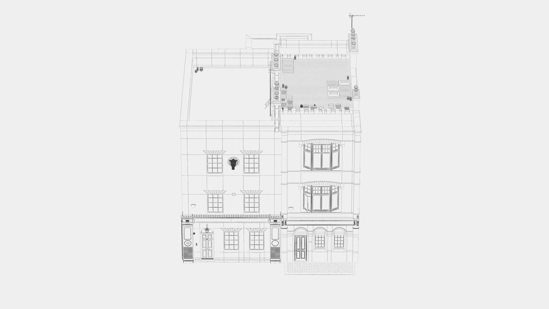 England building at old church str 44-46 London 3D model_13