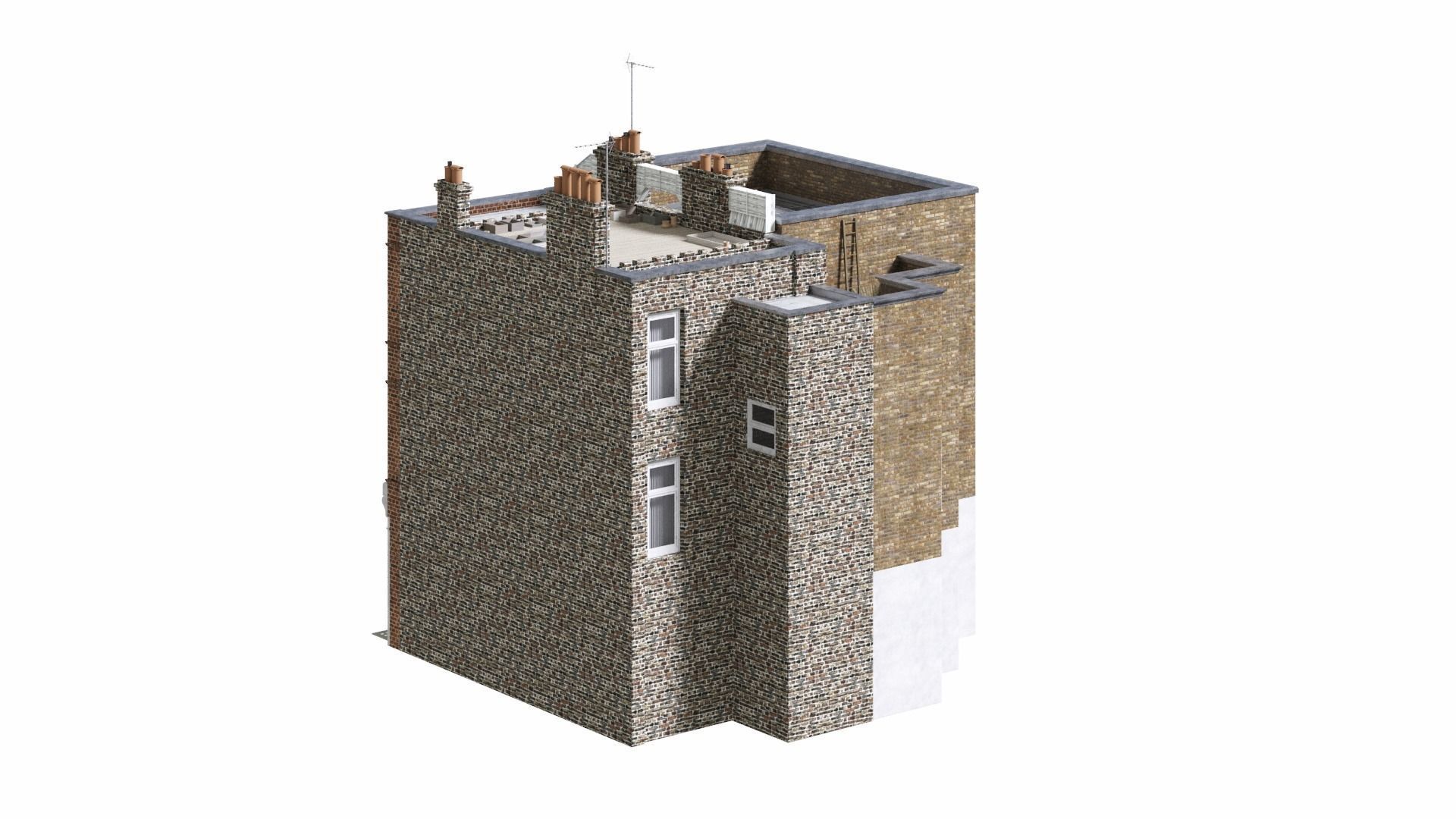 England building at old church str 44-46 London 3D model_8