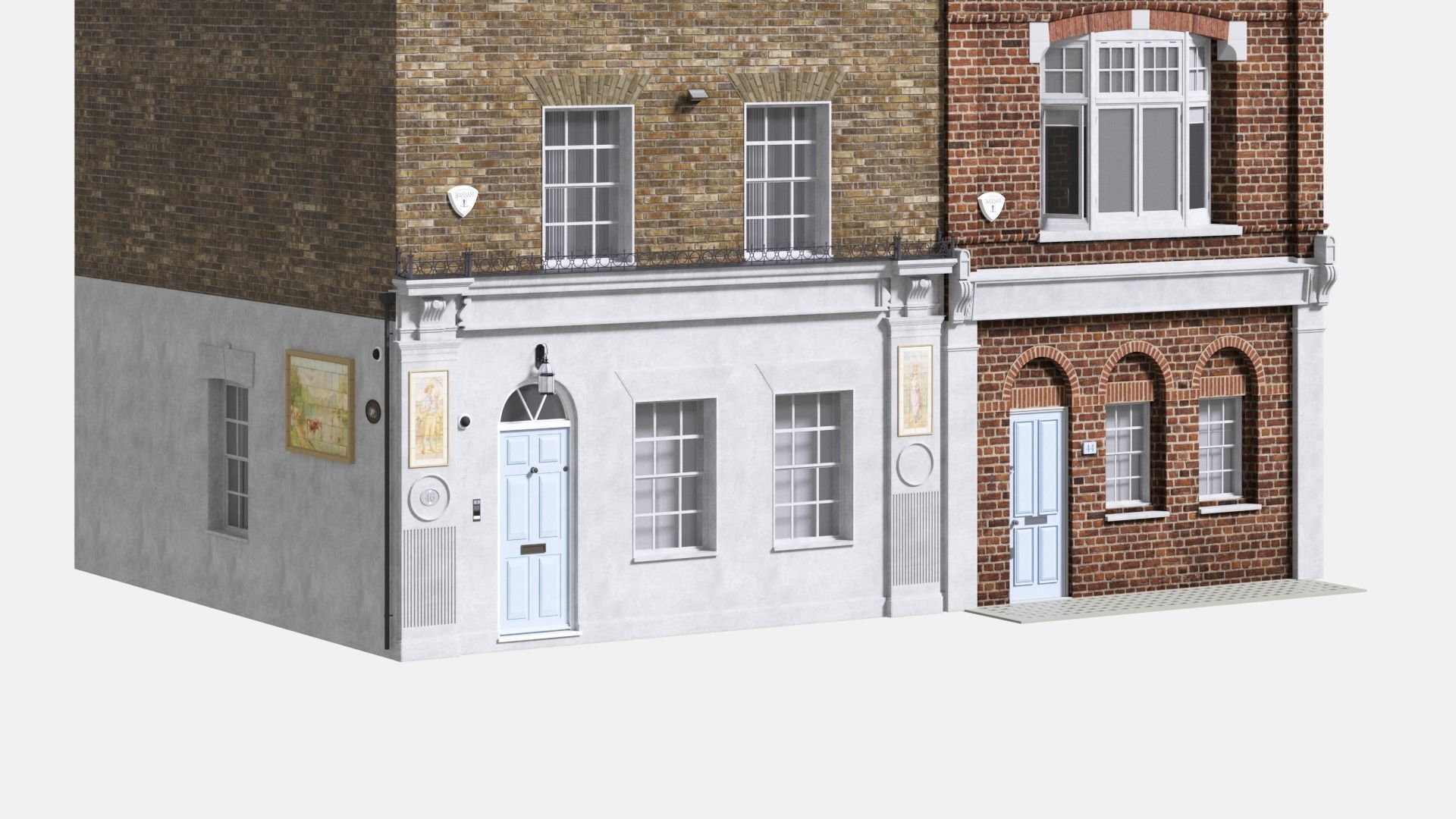 England building at old church str 44-46 London 3D model_4