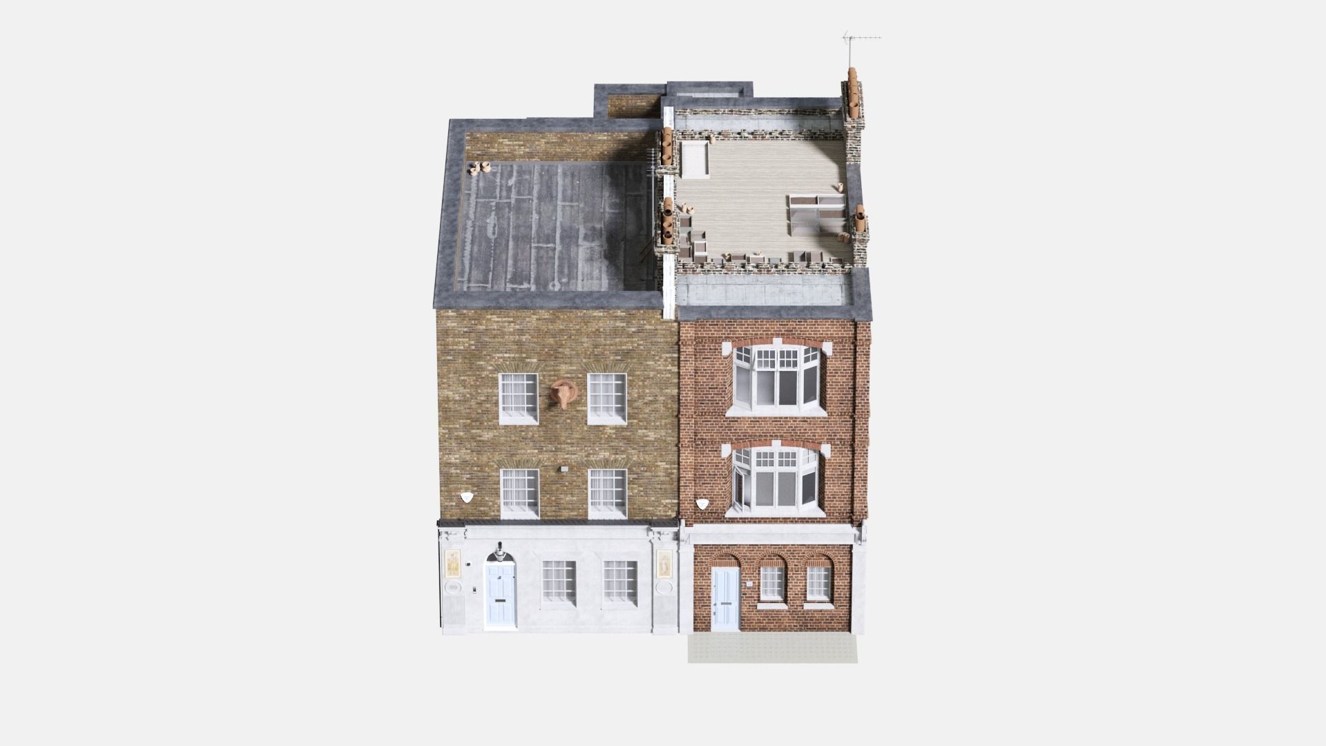 England building at old church str 44-46 London 3D model_2