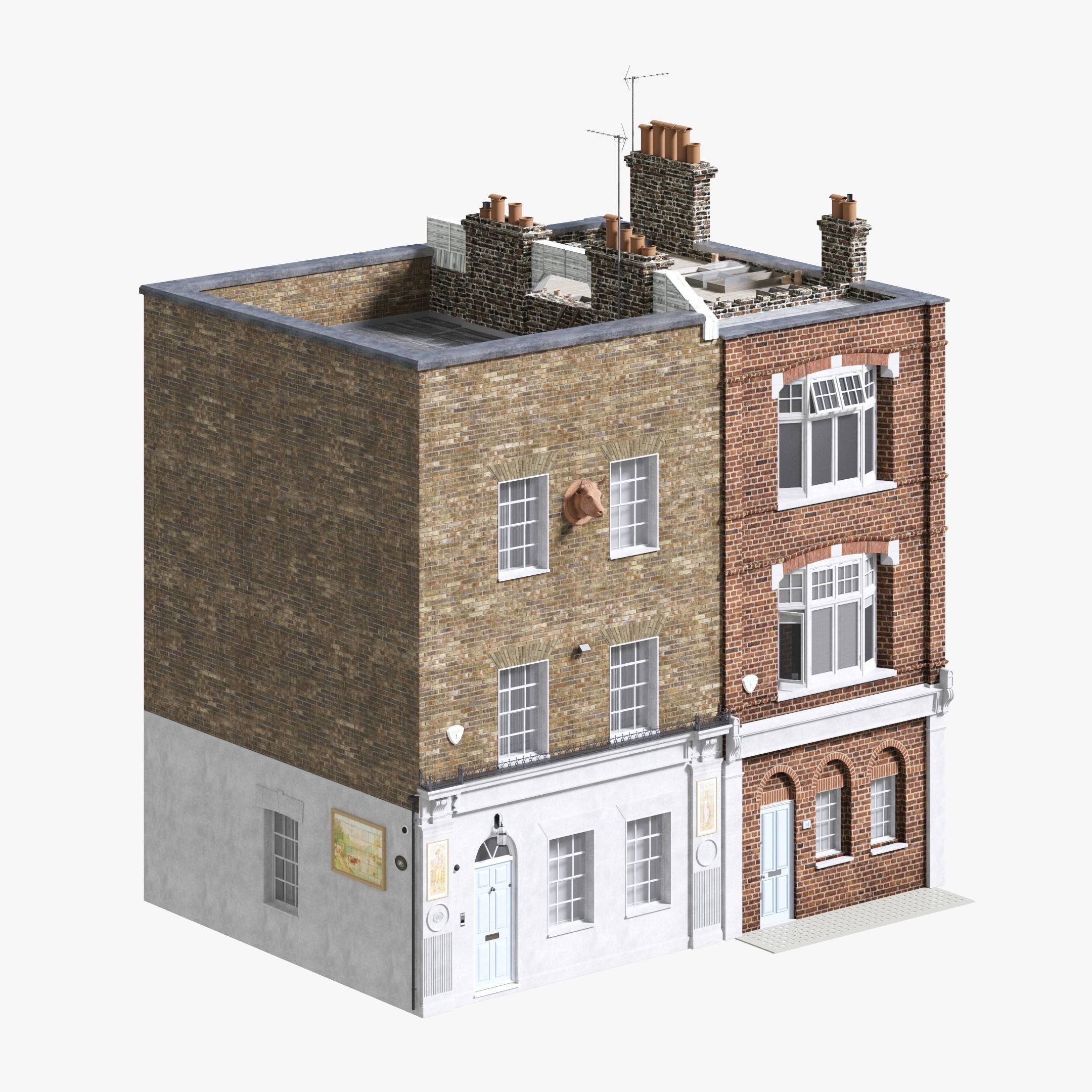 England building at old church str 44-46 London 3D model_3